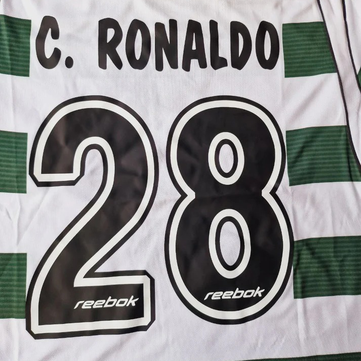 Camisola Sporting Manga Comprida Retro 2001/03 - Modelo Exclusivo!