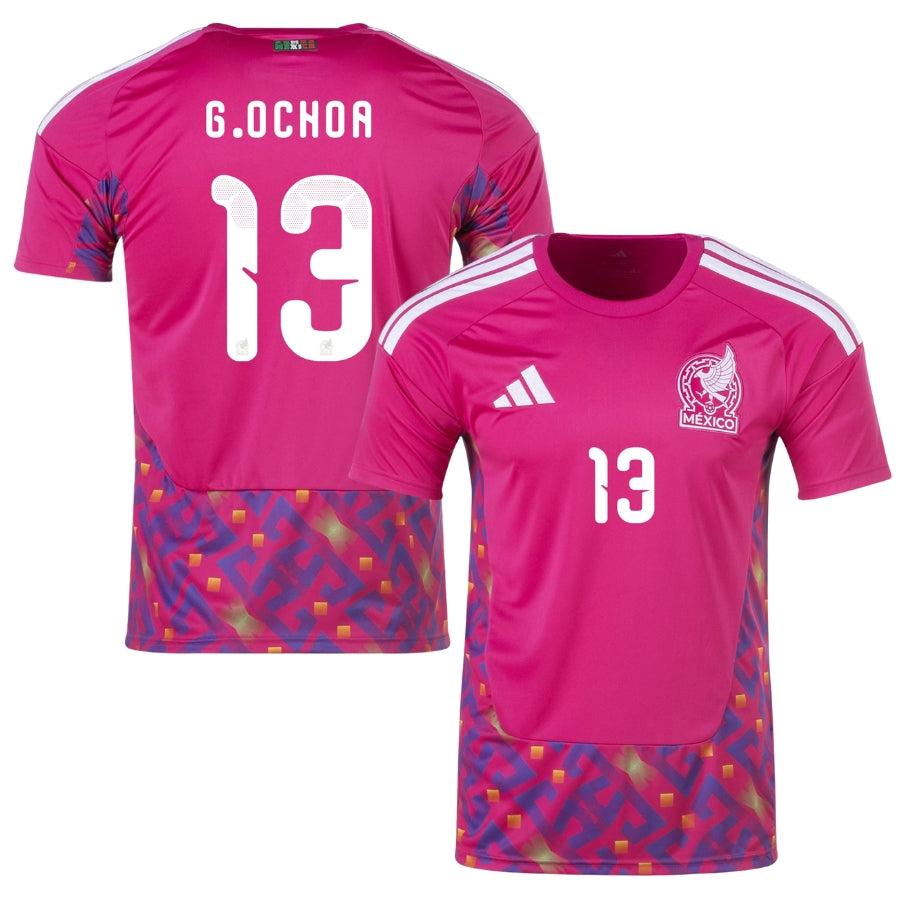 Camiseta de aficionado del guardameta mexicano G.OCHOA 13 Copa Mundial 2026