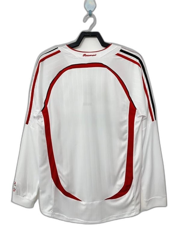 Camiseta de visitante del AC Milan 06/07 II - Versión retro de manga larga