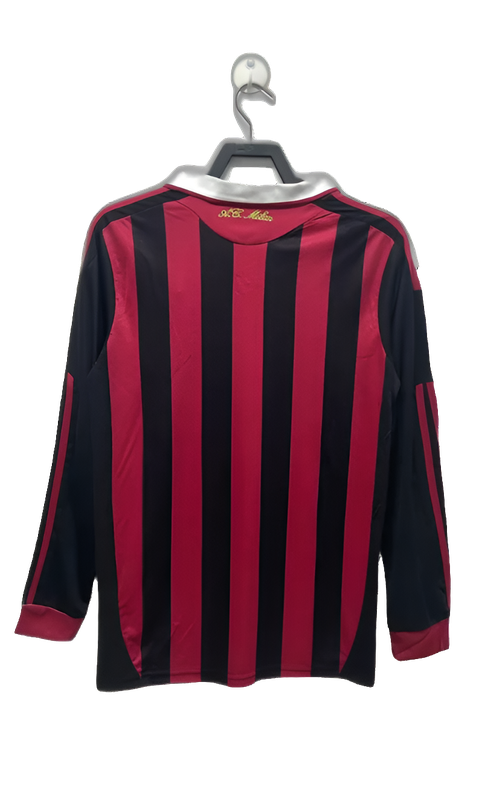 Camiseta local del AC Milan 09/10 I - Versión retro de manga larga