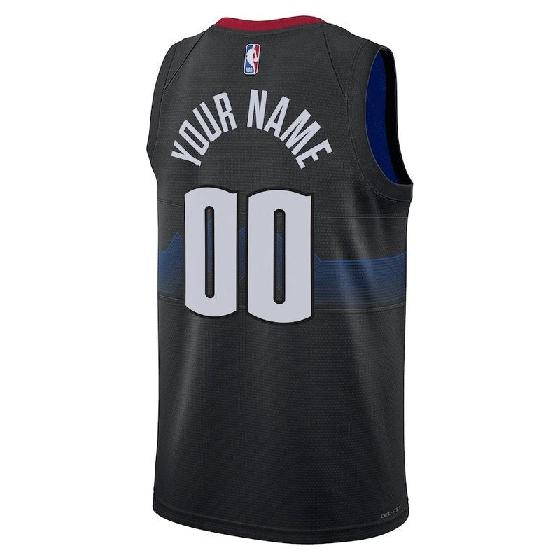 Camiseta unisex de la NBA de los Denver Nuggets 23/24 - Negra - Edición City