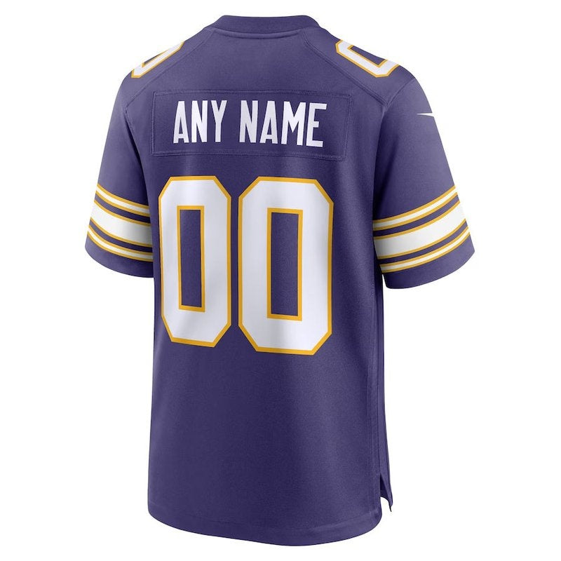 Minnesota Vikings - Camiseta clásica personalizada de la NFL - Morada