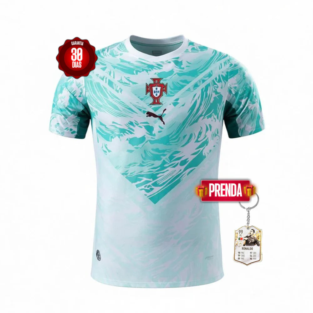 Camisola Seleção Portugal Player Authentic alternativa azul/branca COPA DO MUNDO 2026