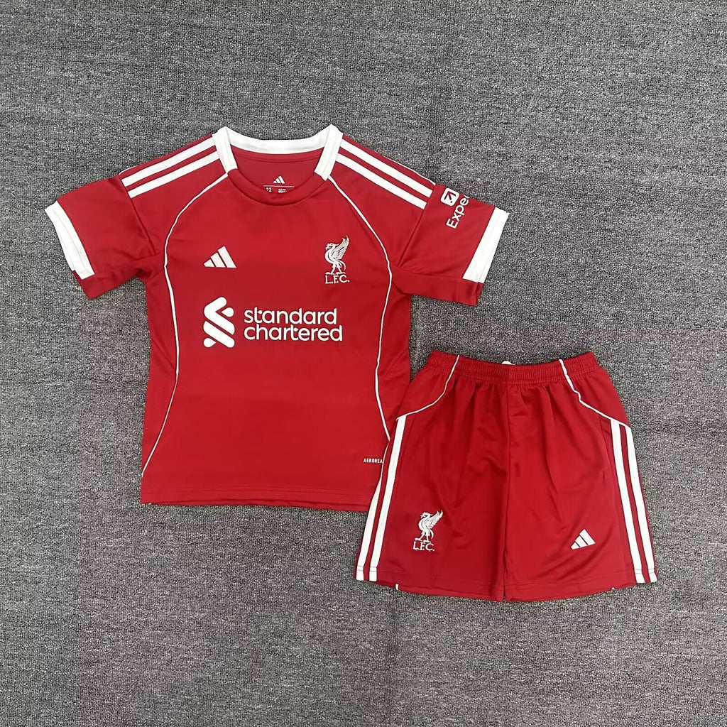 Kids Liverpool Home Kit 2025/26