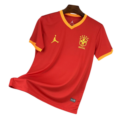 Camiseta roja especial de Brasil Jordan 25/26 versión para aficionados 