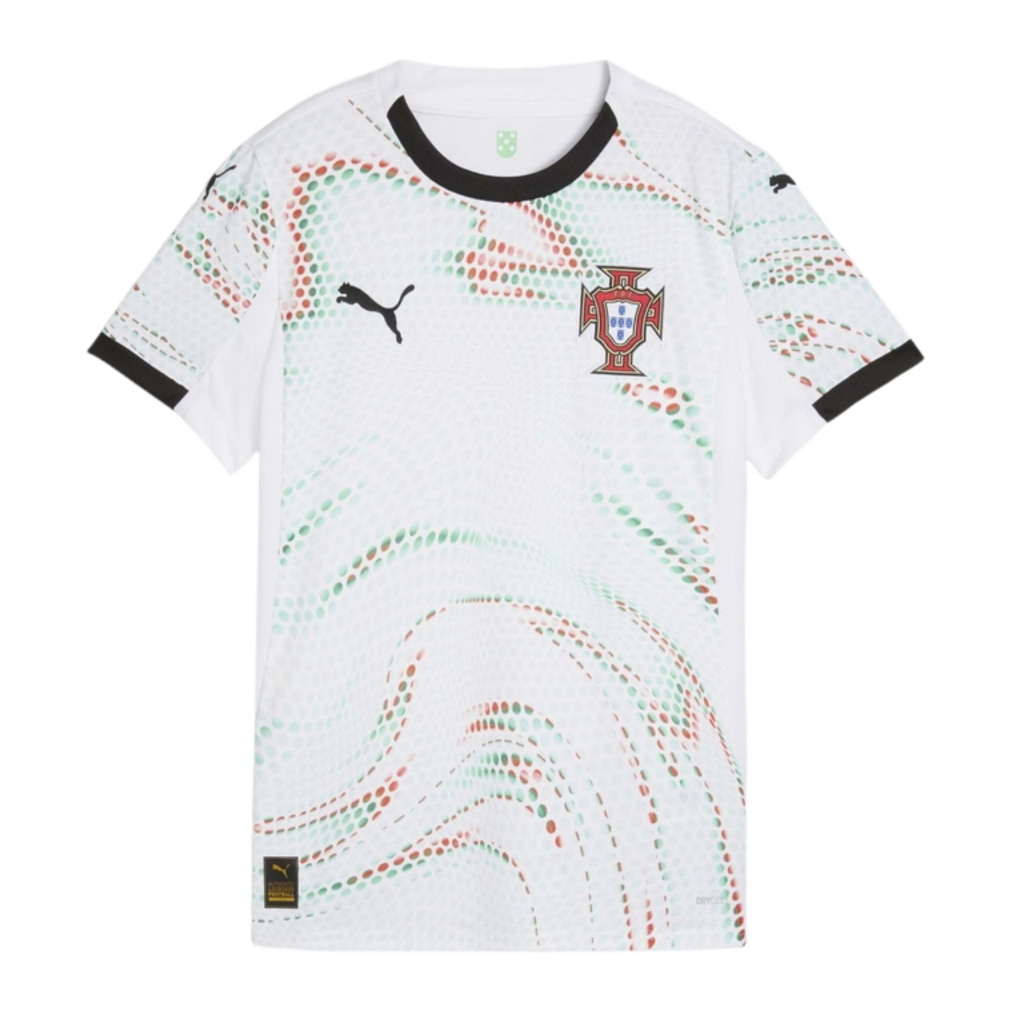 Camiseta visitante de Portugal 2025, versión para aficionados para mujer 