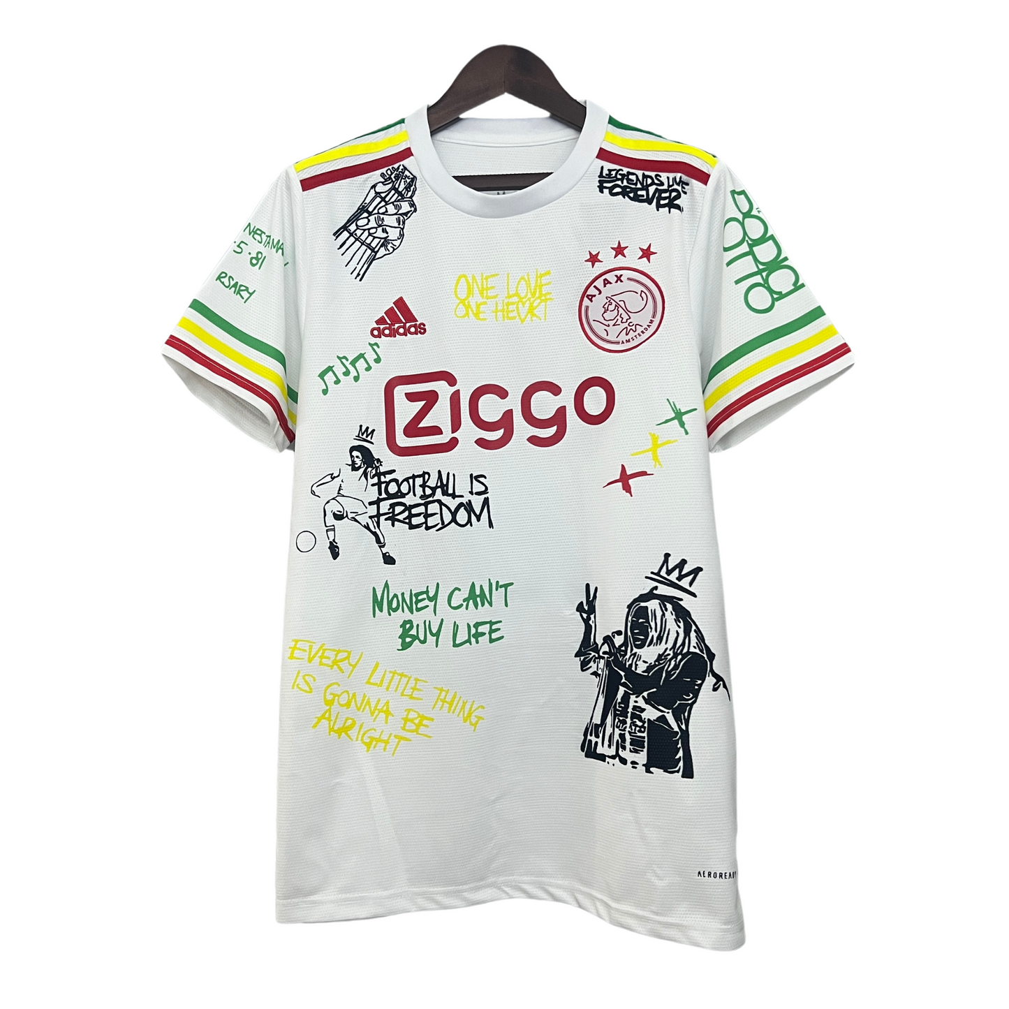 Camiseta especial de Bob Marley del AFC Ajax 25/26, versión para aficionados 