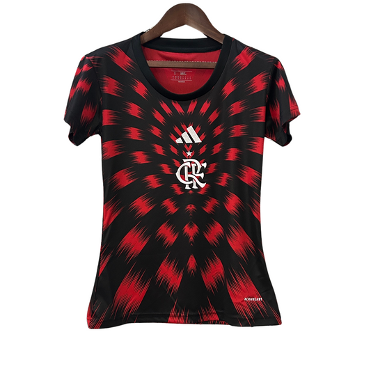 Camiseta de aficionado femenina del Flamengo prepartido 25/26 