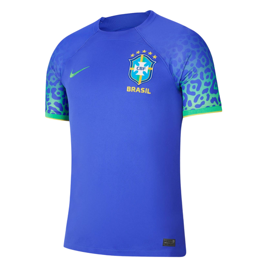 Camiseta de visitante de Brasil 2022, versión para aficionados 