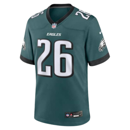 Camiseta de los Eagles n.° 26 Barkley verde oscuro de la NFL 