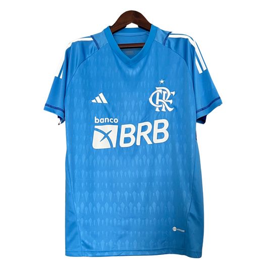 Camiseta de portero del Flamengo, azul, 23/24, versión para aficionados 