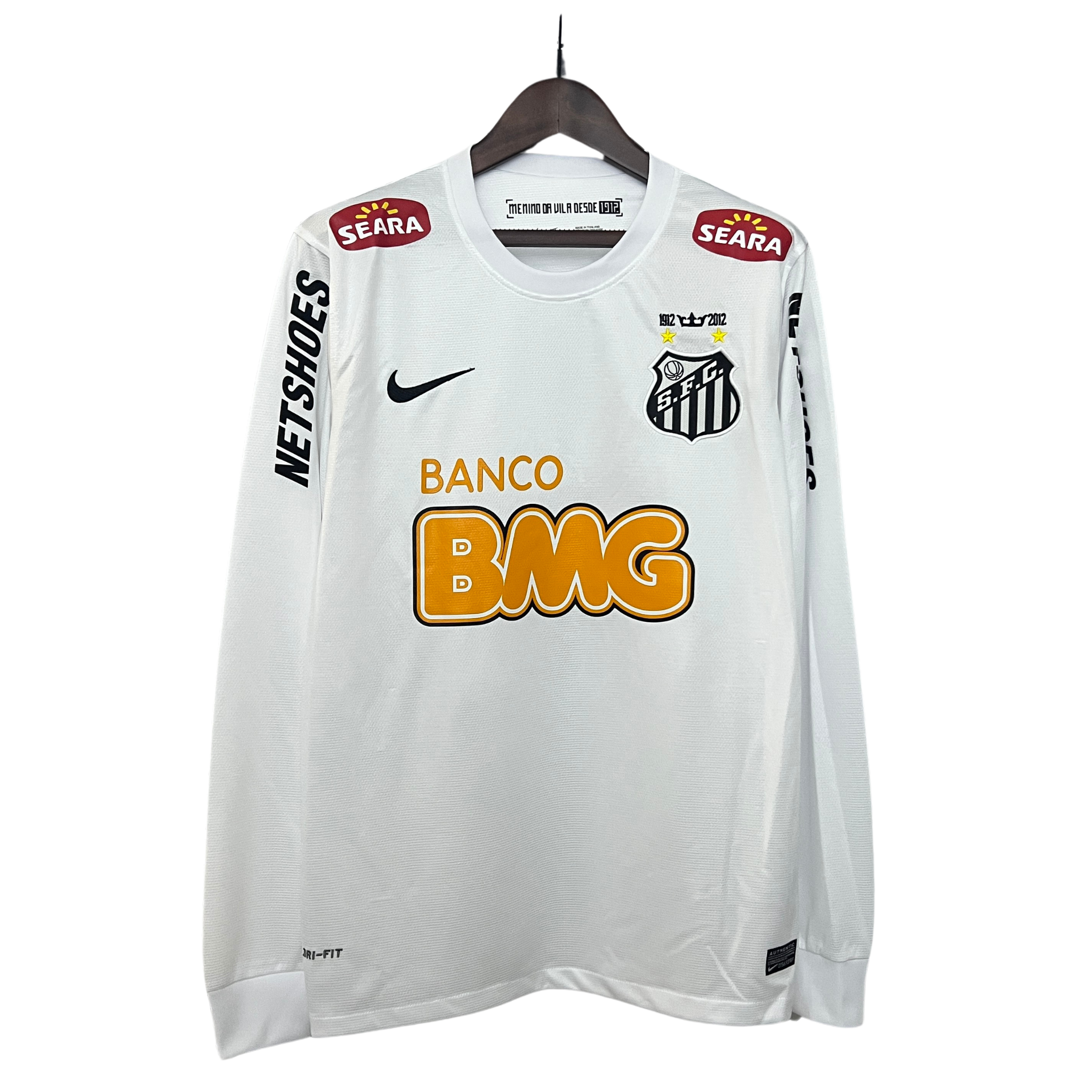 Camisa Santos I 11/12 Retrô Manga Longa