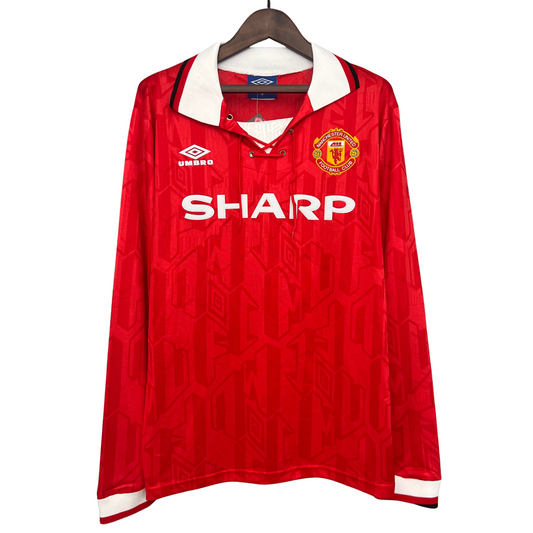 Manchester United Home Shirt 92/94 Retro Long Sleeve 