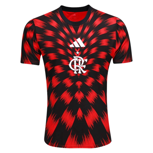 Camiseta Flamengo Pre-Partido 25/26 Versión Fan 