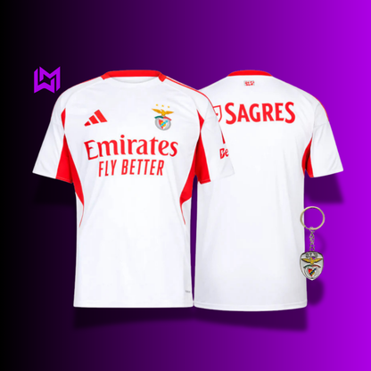 Camisola Benfica Alternativa Branca 2025/26 - ÚLTIMAS UNIDADES! 🔥🦅