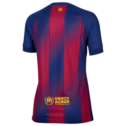 Camiseta local del Barcelona 25/26 para mujer, versión para aficionados 