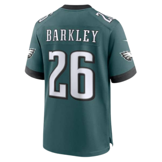 Camiseta de los Eagles n.° 26 Barkley verde oscuro de la NFL 