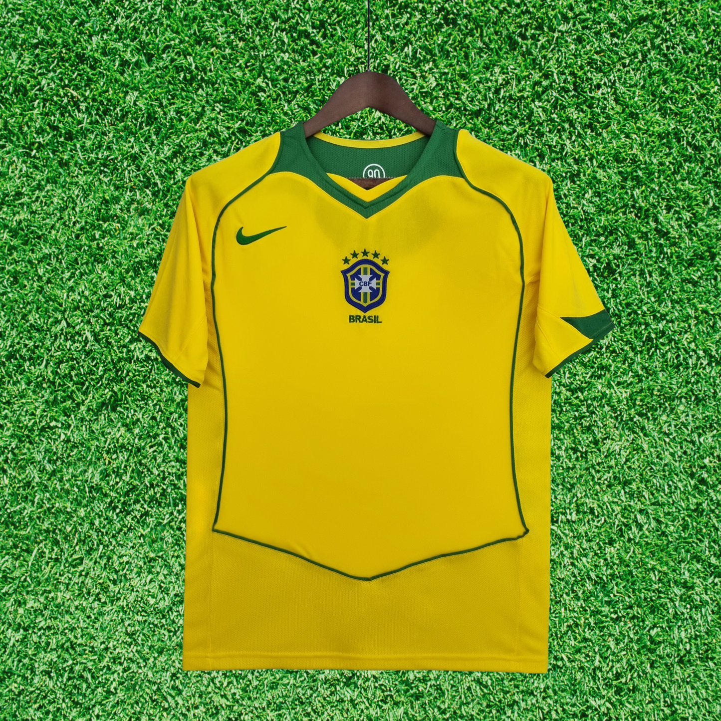 Camiseta de local de Brasil 2004 retro 