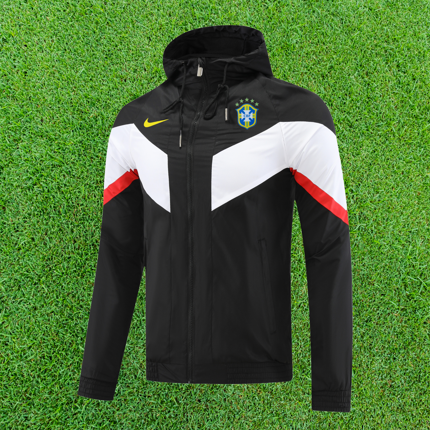 Corta-Vento Brasil Preto/Branco