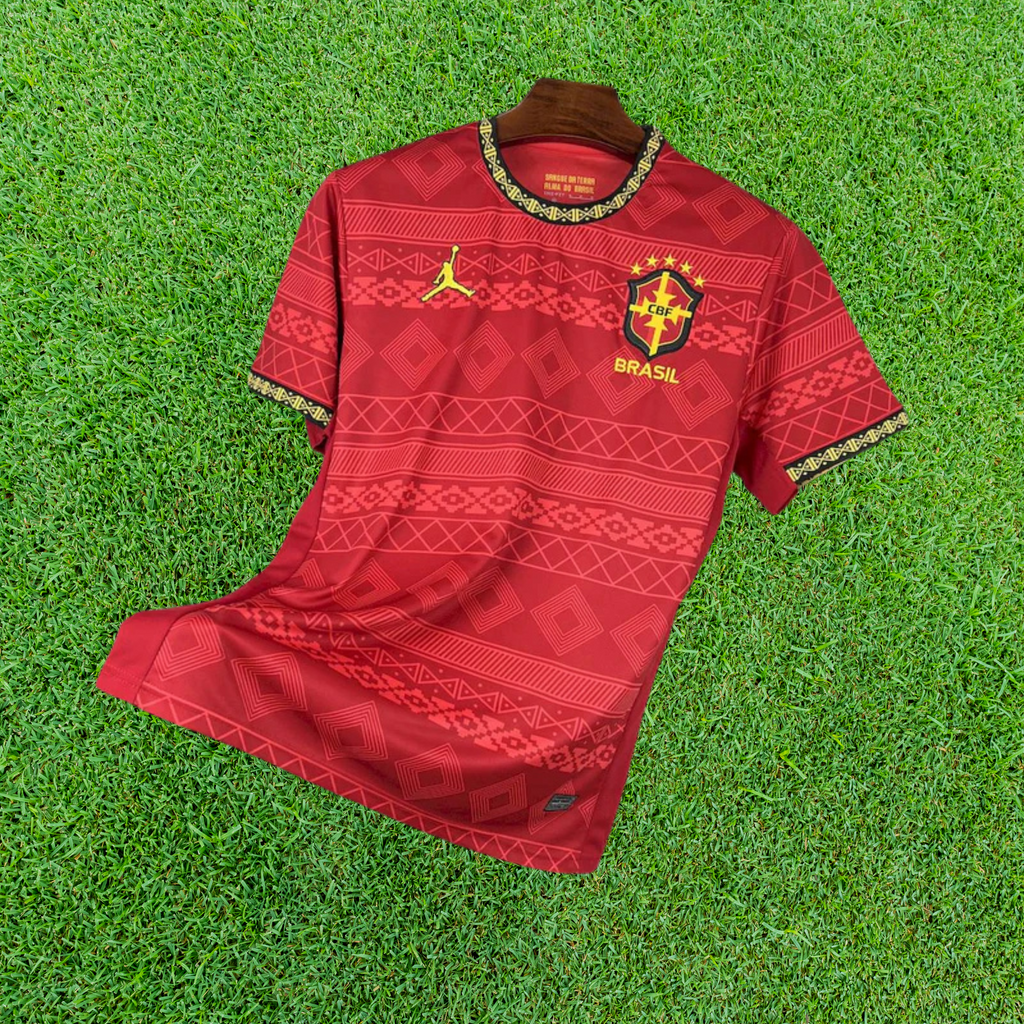 Camisa Brasil Vermelho Jordan Especial 25/26 Torcedor