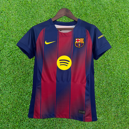 Camiseta local del Barcelona 25/26 para mujer, versión para aficionados 