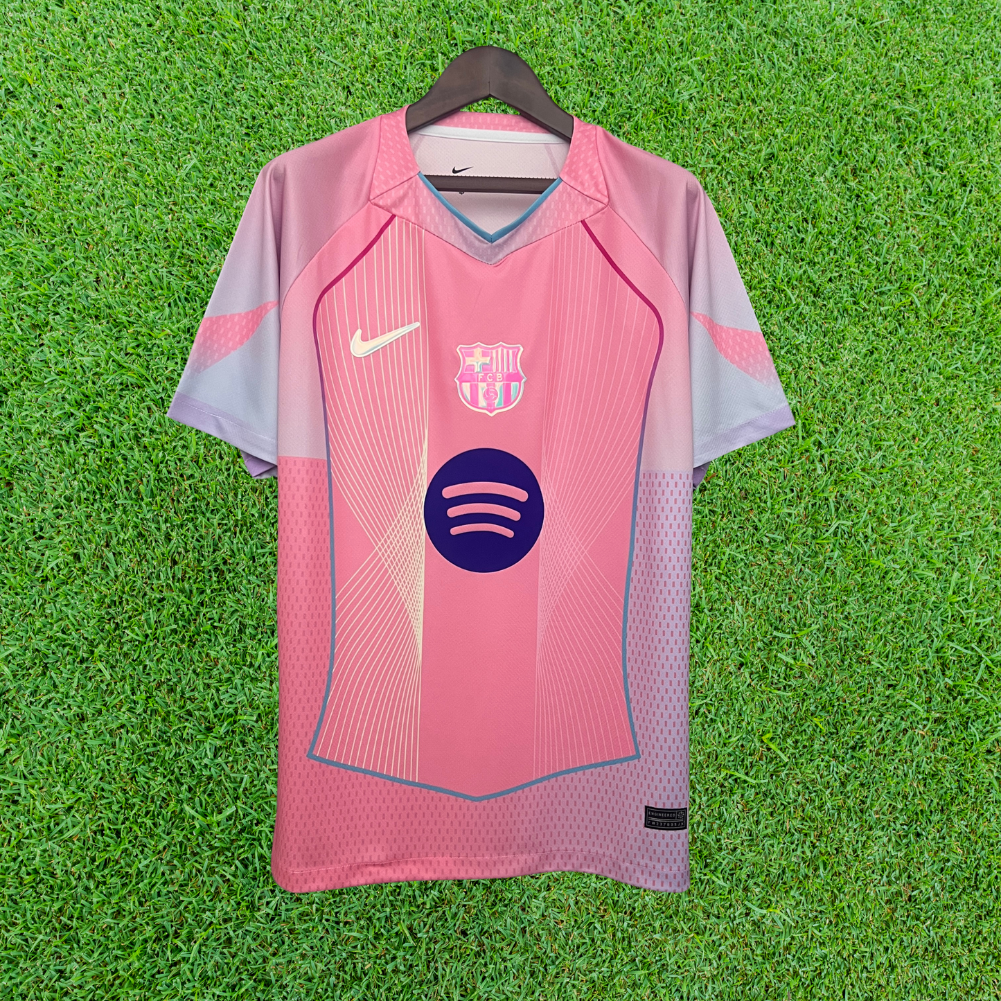 Camiseta rosa del Barcelona 25/26 versión para aficionados 