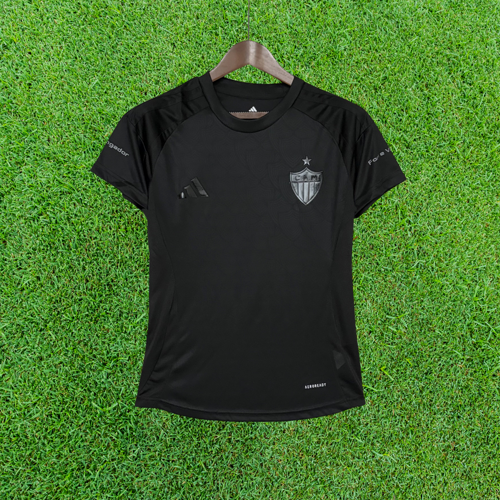 Camisa Atlético Mineiro All Black 25/26 Feminina Torcedor