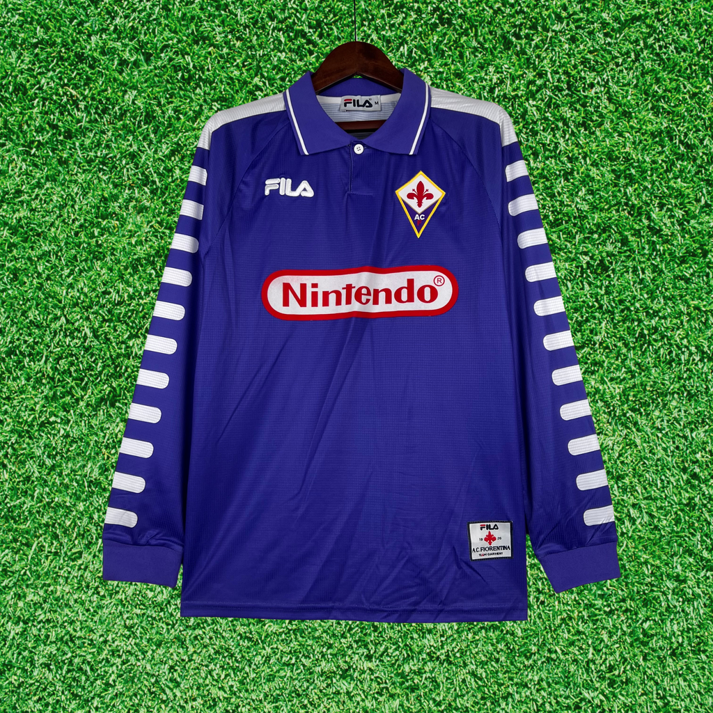 Camisa ACF Fiorentina I 98/99 Retrô Manga Longa