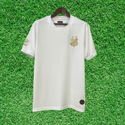 Santos Pelé 1000 Goles Camiseta Blanca 25/26 Fan 