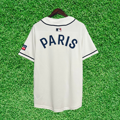 Camisa Paris Saint-Germain F.C (PSG) MLB Collab 25/26 Retrô