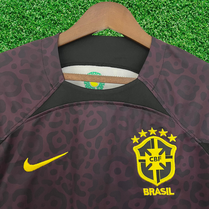 Camiseta de portero de Brasil 2022, versión para aficionados