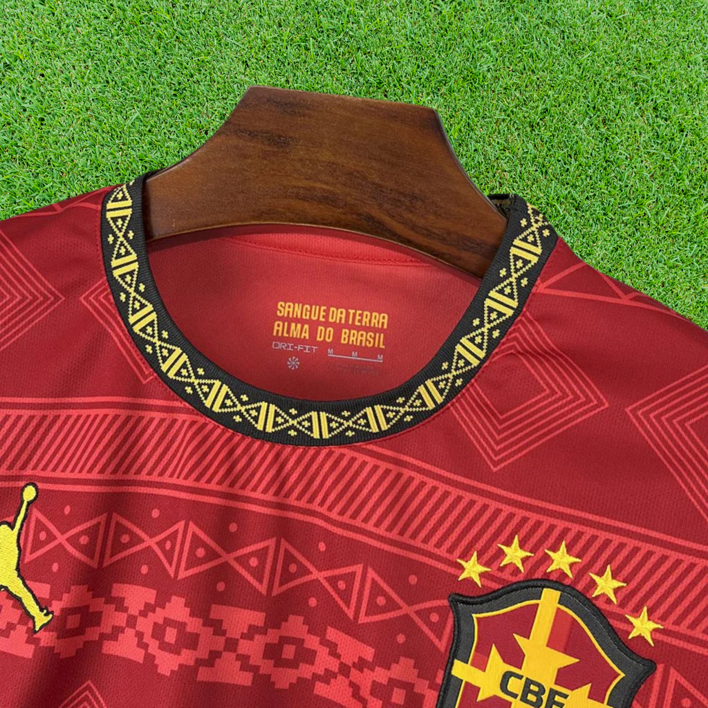 Camisa Brasil Vermelho Jordan Especial 25/26 Torcedor