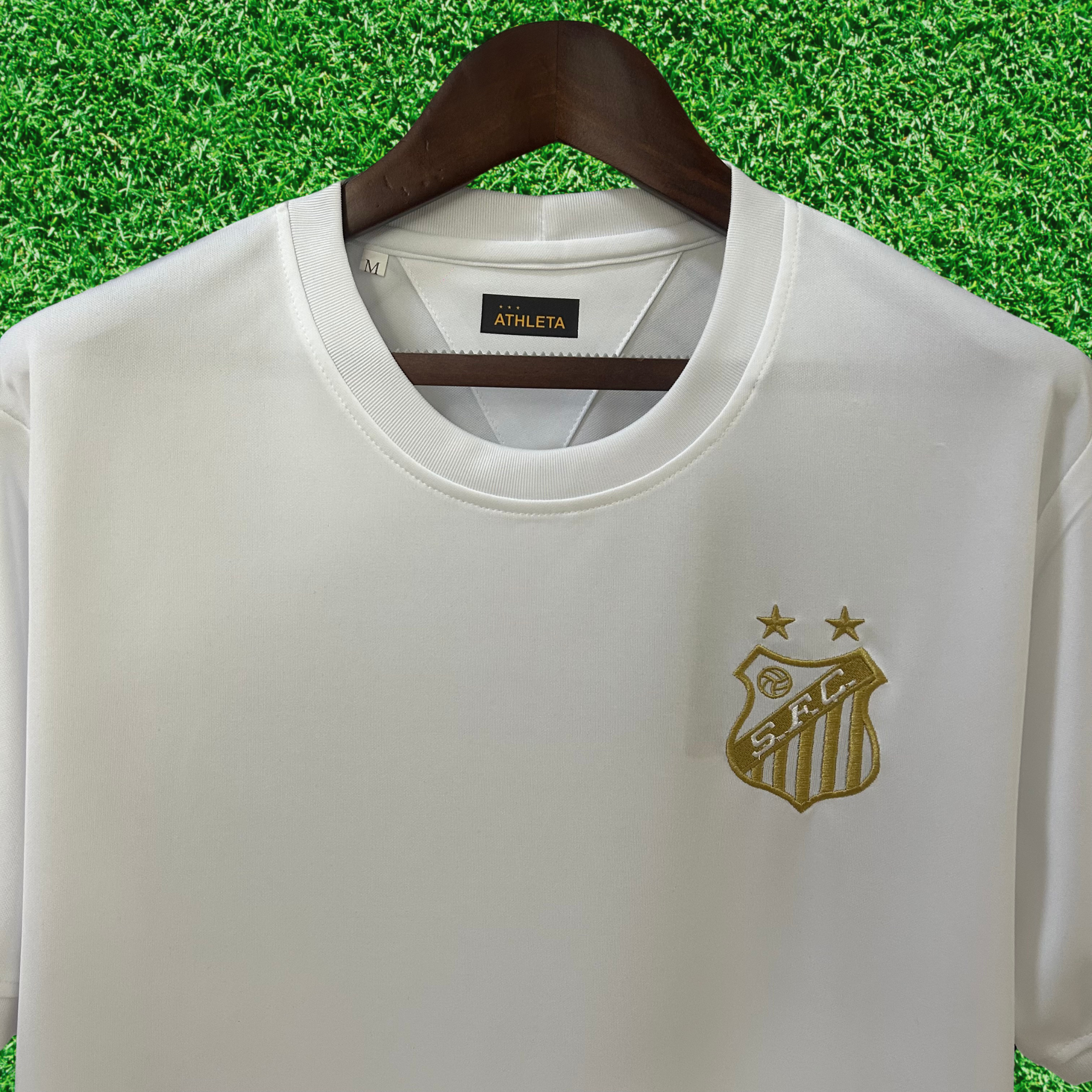 Camisa Santos Pelé Mil Gols Branca 25/26 Torcedor