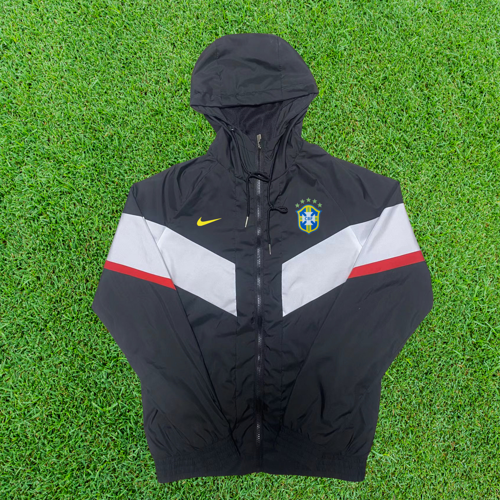 Corta-Vento Brasil Preto/Branco