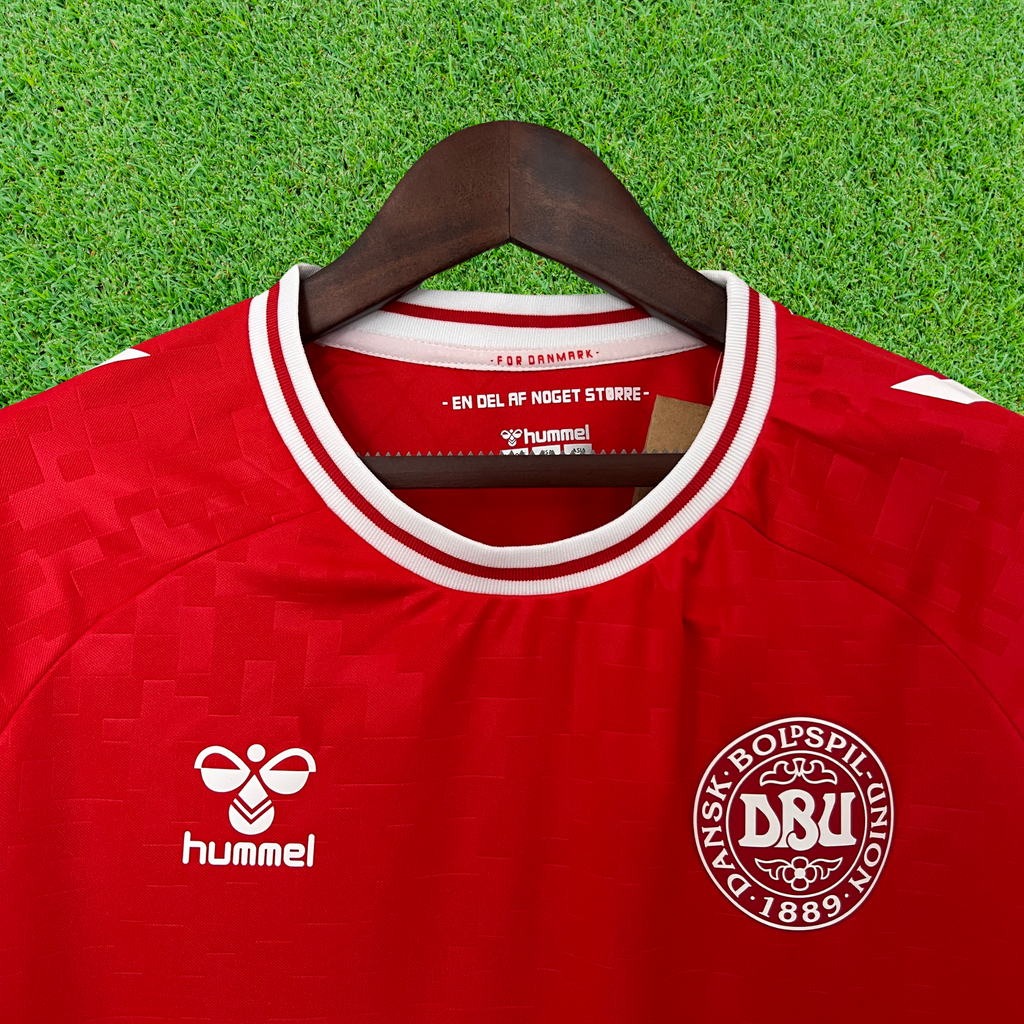 Camisa Dinamarca I 2024 Torcedor