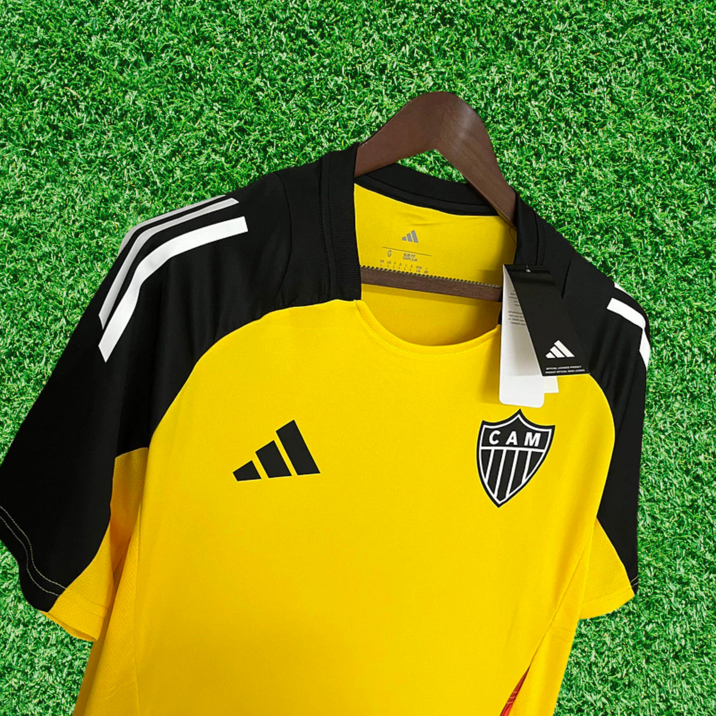 Camiseta de entrenamiento Atlético Mineiro, Amarilla, 25/26, Versión Fan 