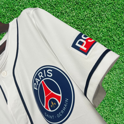 Camisa Paris Saint-Germain F.C (PSG) MLB Collab 25/26 Retrô