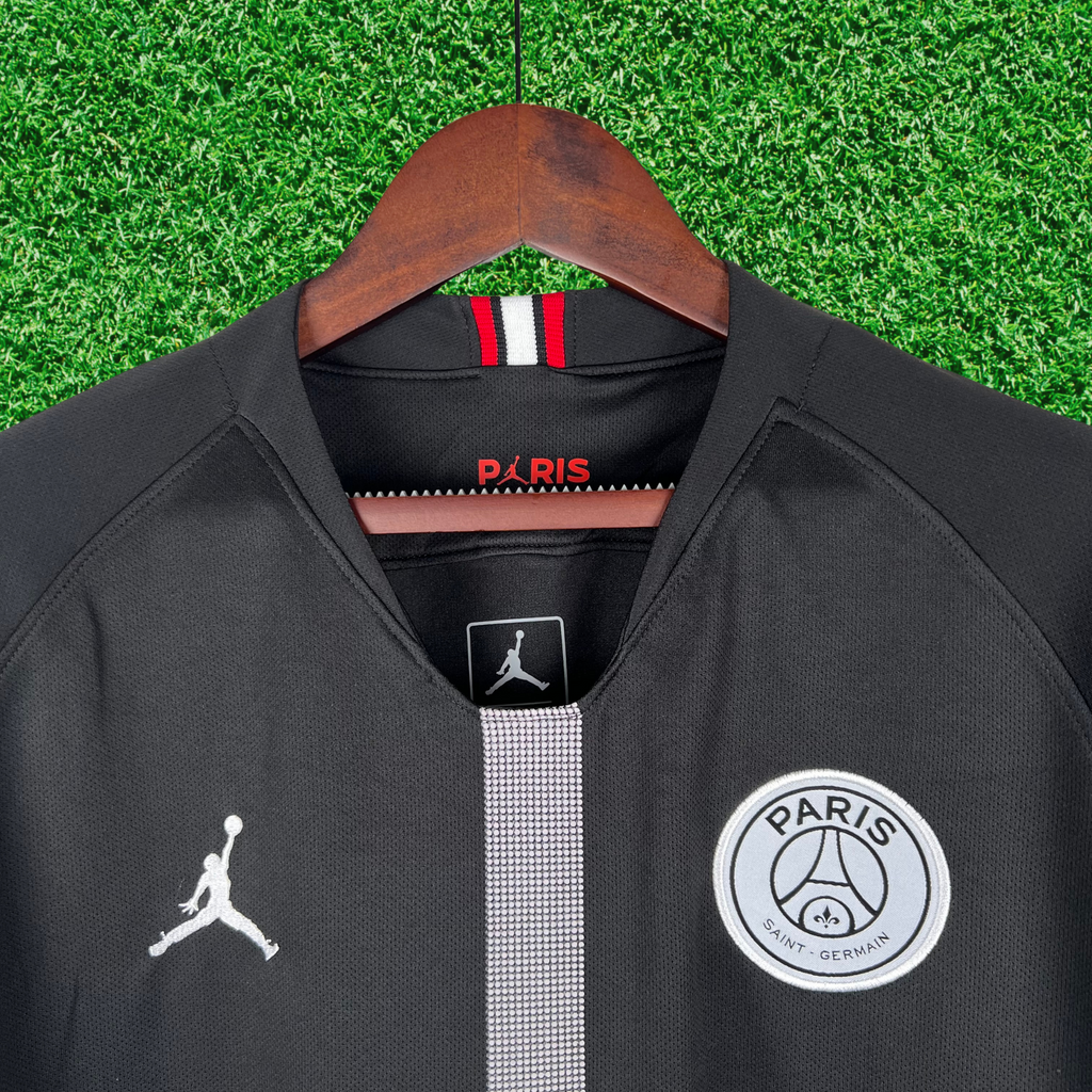 Camisa Paris Saint-Germain F.C (PSG) Preta 18/19 Retrô
