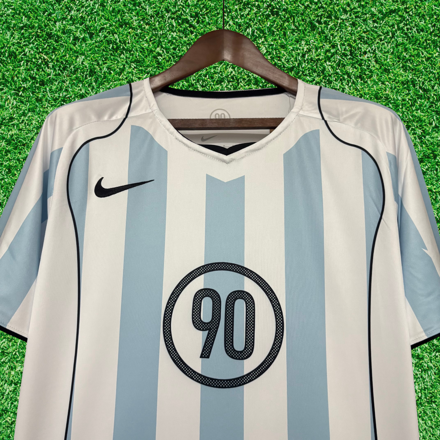 Total 90 Blue and White Jersey 2025 Fan Version