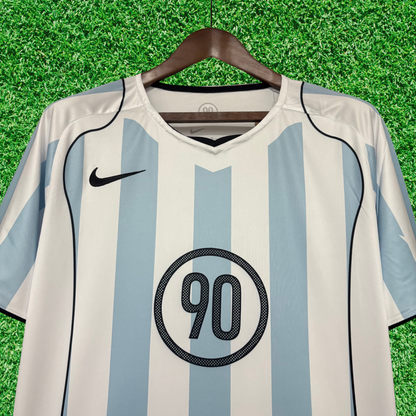 Total 90 Blue and White Jersey 2025 Fan Version