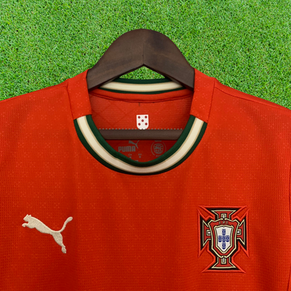 Camiseta local de Portugal 2025, versión para aficionados para mujer 