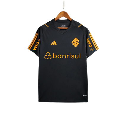 Camiseta de entrenamiento del Internacional 23/24 - Negra - Todos los patrocinadores - Versión para aficionados