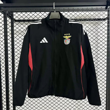 Casaco preto e vermelho 2025/26 fecho completo Benfica