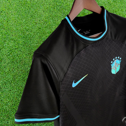 Camiseta negra especial de Brasil 2022, versión para aficionados 