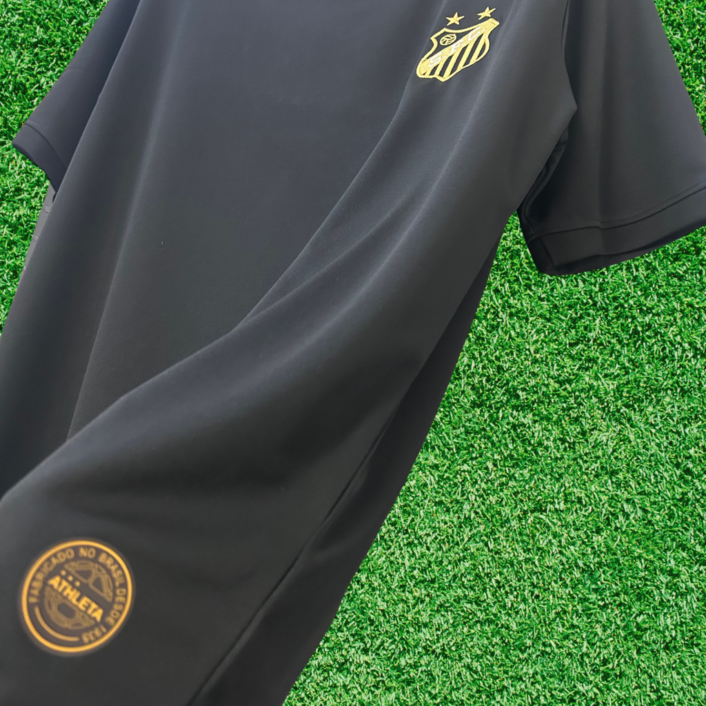 Camisa Santos Pelé Mil Gols Preta 25/26 Torcedor