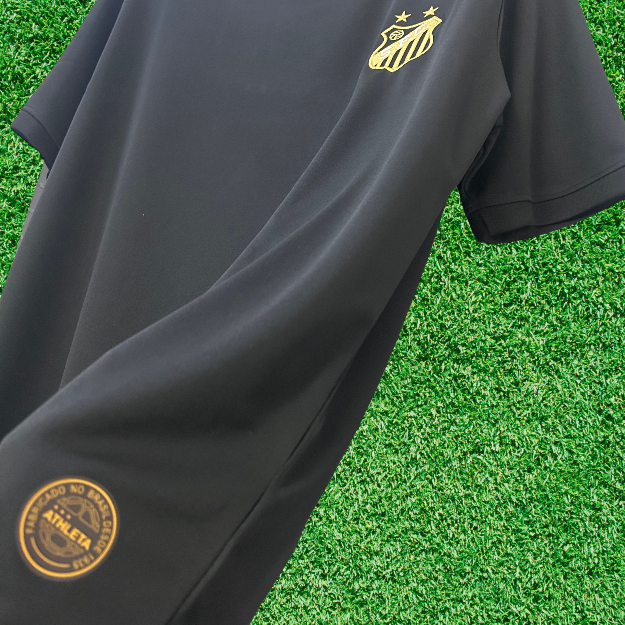 Camisa Santos Pelé Mil Gols Preta 25/26 Torcedor