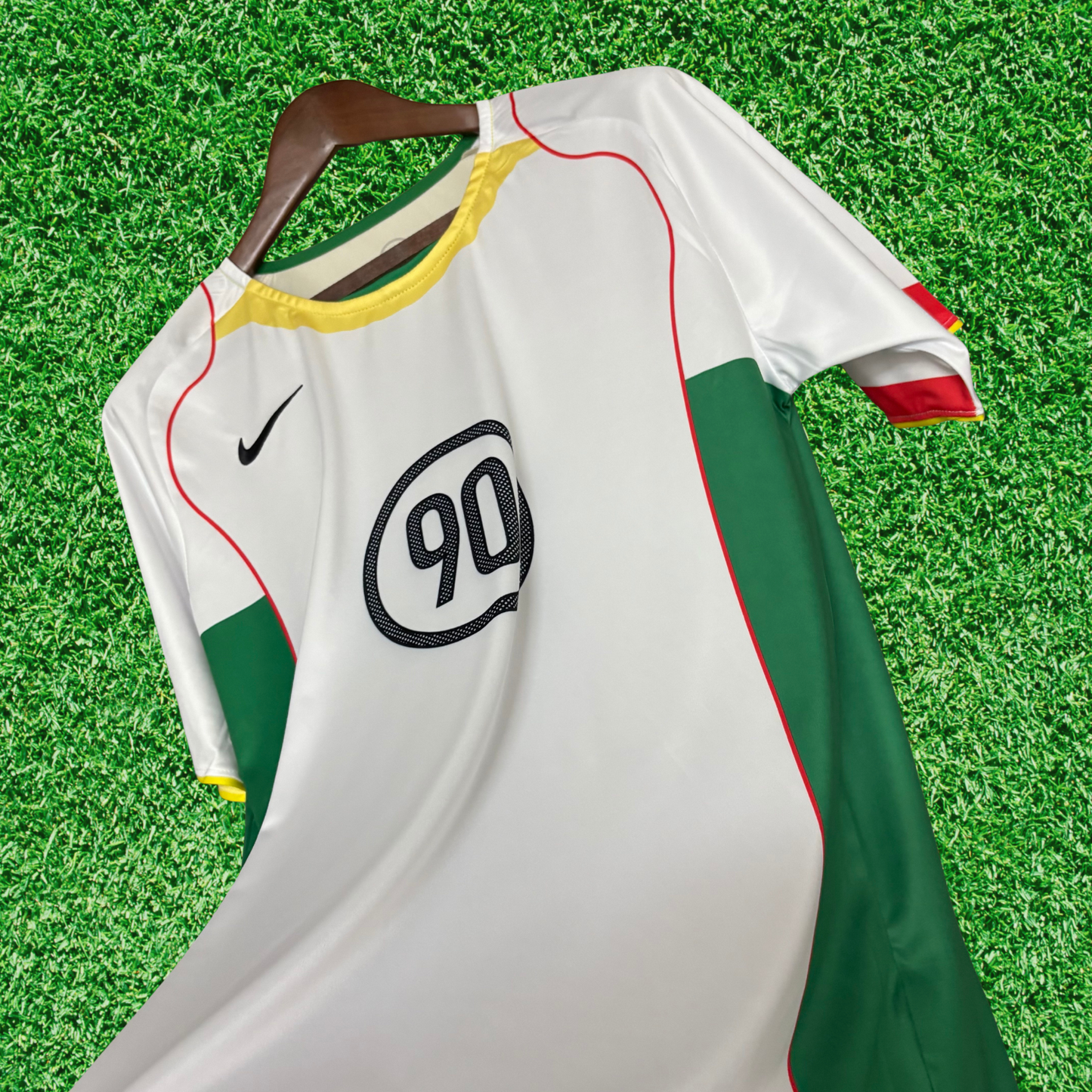 Total 90 White and Green Jersey 2025 Fan Version