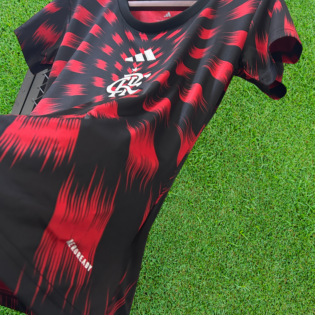 Camisa Flamengo Pré-Jogo 25/26 Feminina Torcedor