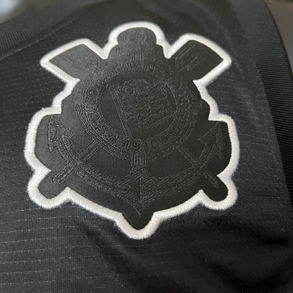Corinthians Black and White Jersey 25/26 Fan Version