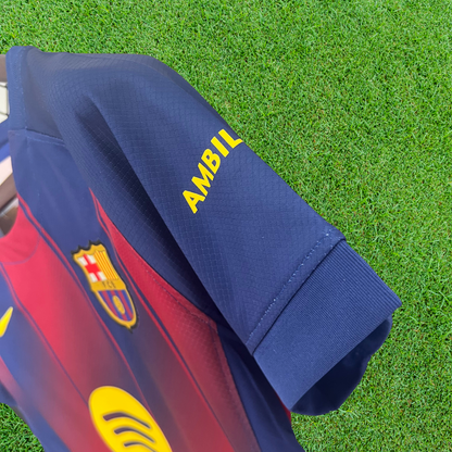 Camiseta local del Barcelona 25/26 para mujer, versión para aficionados 